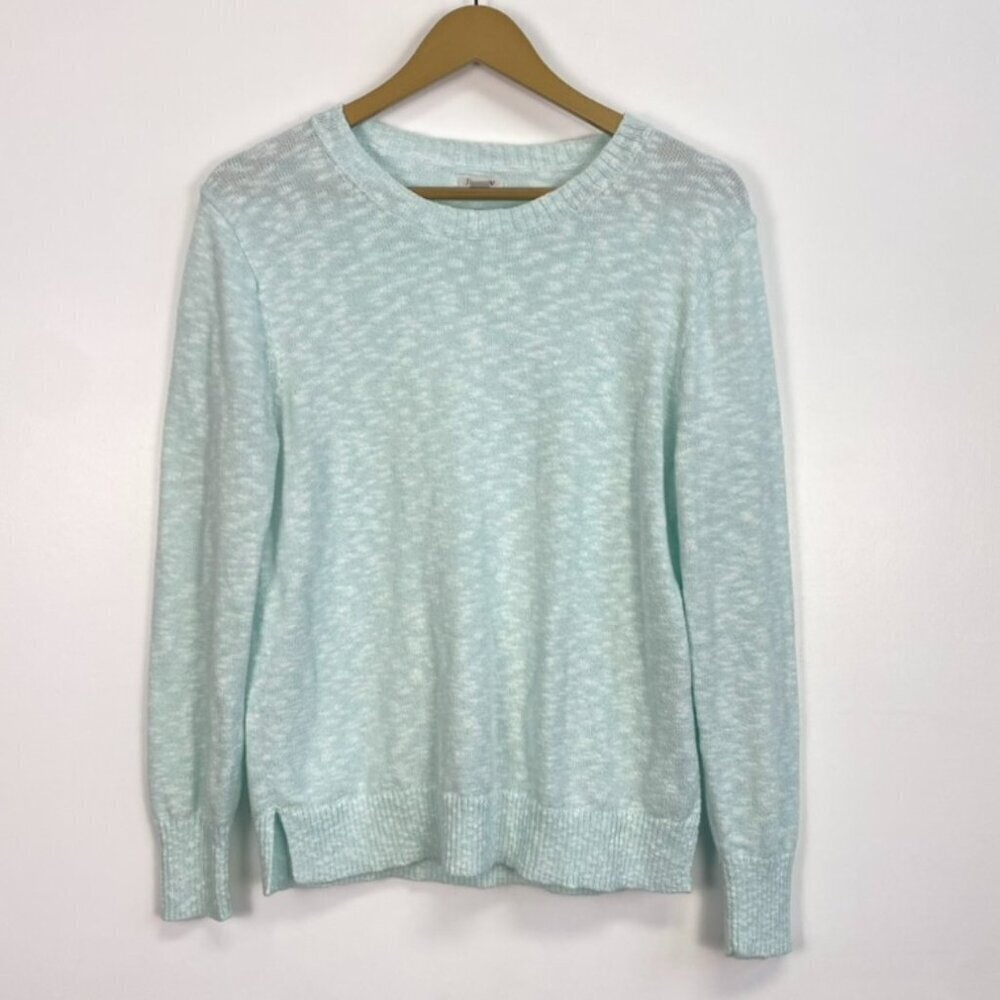 J. Crew Light Blue Knit Crew Neck Sweater